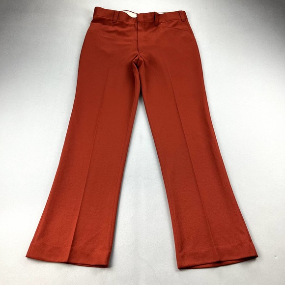 Glen Oaks Pants Vintage Orange Dress Pants Mens 38x34 Bootcut